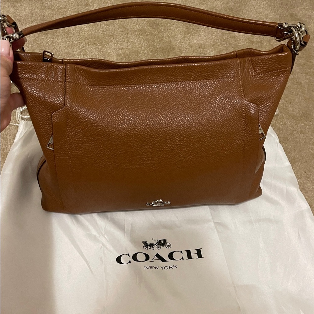 Coach Tan Leather Hobo Bag